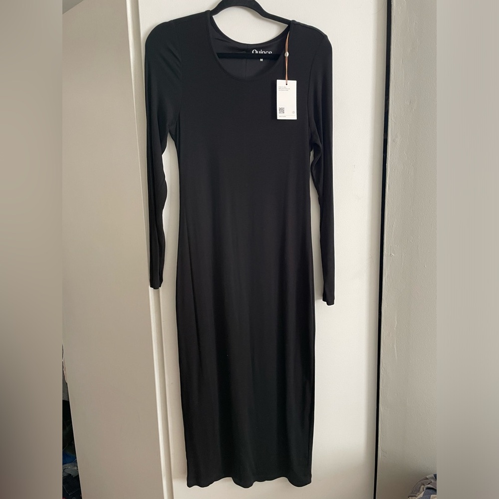 Quince Ribbed Tencel Bodycon Dress
